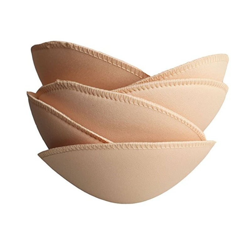 TopBine 3 Pairs Round Soft Bra Inserts Pads Removable Sport Bra Cups Inserts Mastectomy Bra Inserts for Bikini Top Swimsuit - Image 1