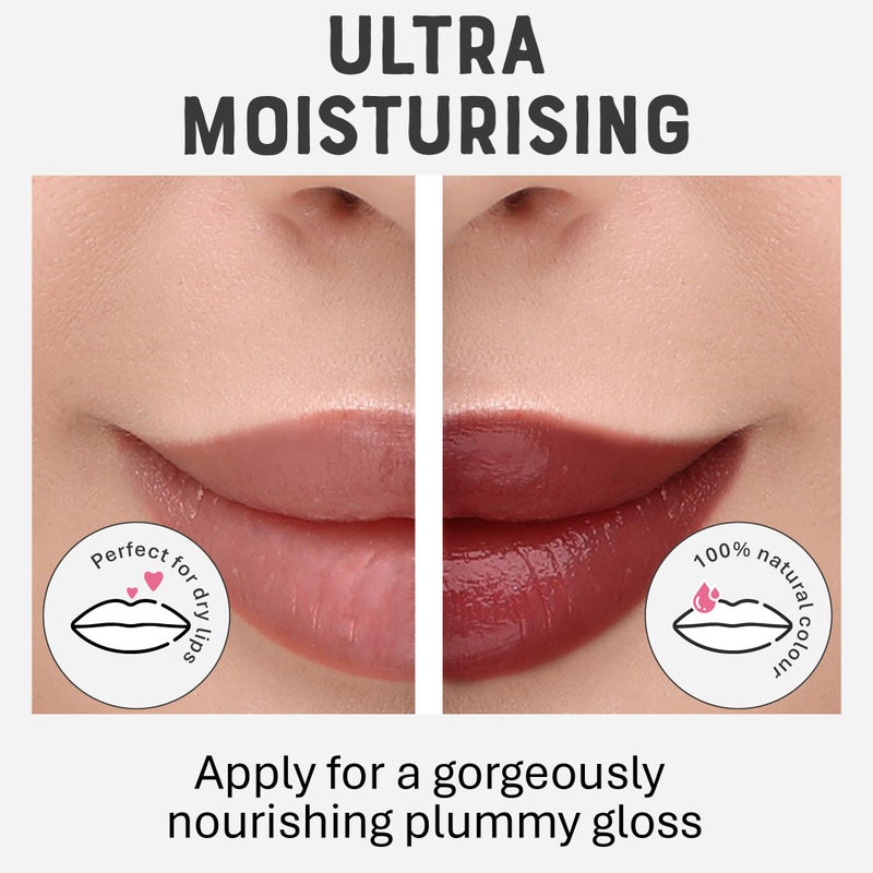 Dr. Lipp Superfood Lip Tint Elderberry 8ml â€“ 4-in-ONE Ultra Moisturising Tinted Lip Balm, Lip Gloss, Cheek Blush & Glossy Eyeshadow â€“ 100% Natural â€“ Fragrance & Cruelty Free - Image 4