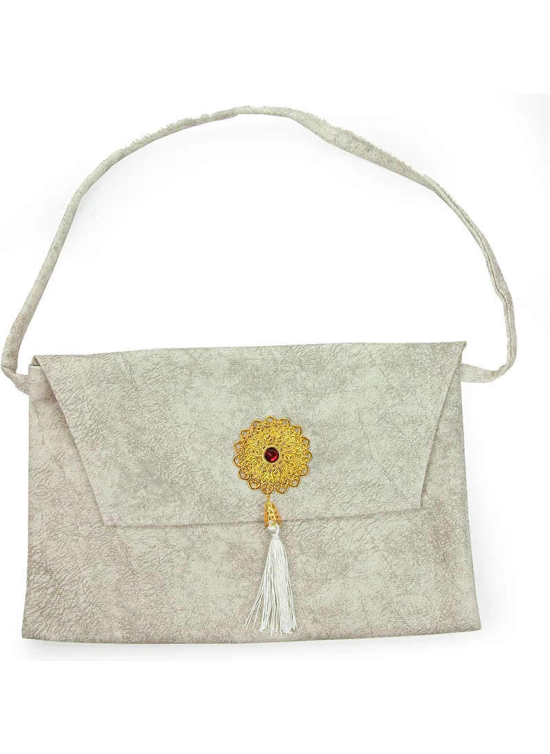 İhvan Ihvan Nubuck Medium Size Quran Carrying Bag White