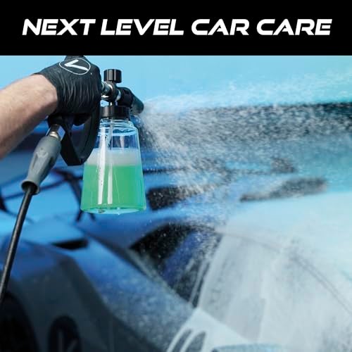 VIKING Professional Foam Cannon for Car, Adjustable Spray Nozzle, 1.1 Liter Soap Canister, 1/4" Quick Connect Plug for Pressure Washer and Car Detailing Kit - Image 2