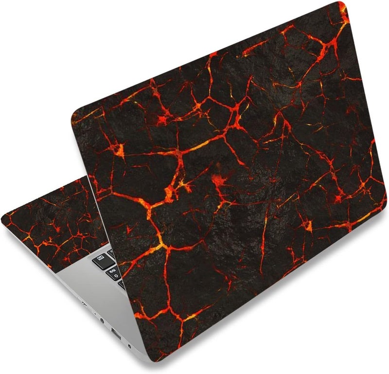 Laptop Skin Vinyl Sticker Decal, 12" 13" 13.3" 14" 15" 15.4" 15.6 inch Laptop Skin Sticker Cover Art Decal Protector Fits HP Dell Lenovo Compaq Apple Asus Acer (Fire Rock)