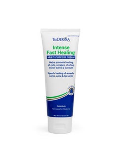TriDerma TriDerma Intense Fast Skin Healing Cream for Hard-to-Heal Skin Irritations, Sores, Rashes, Dry, Cracked Hands, Cuts, Chafing, Burns, Scrapes - First Aid Kit Essential - FSA Eligible - 4.0 oz Tube  - Image 1