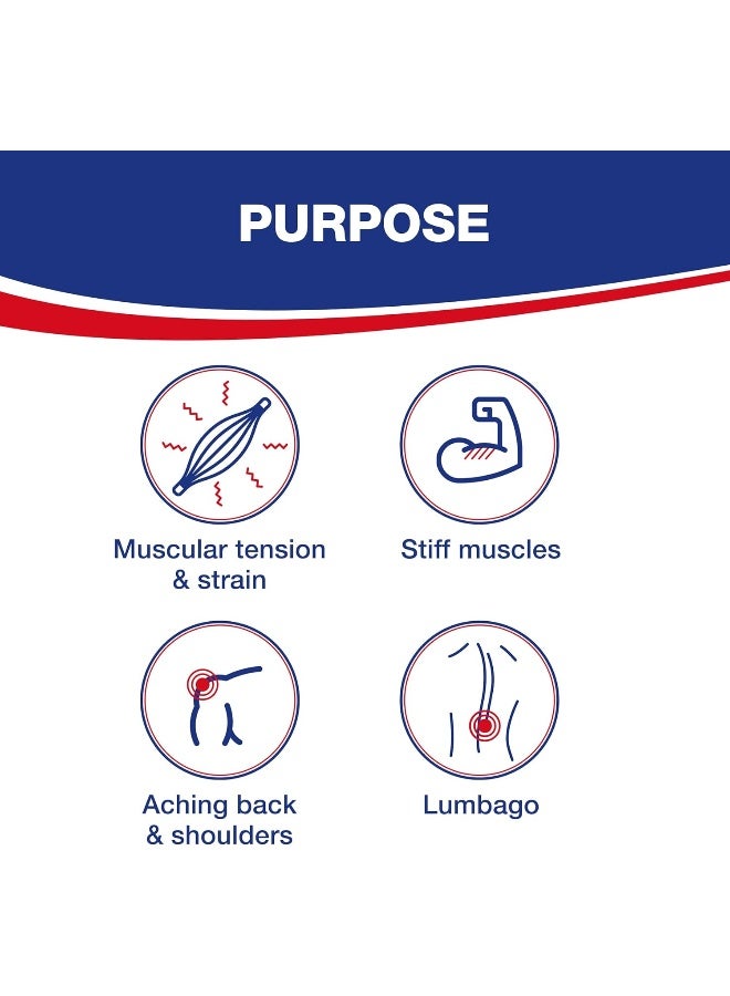 Hansaplast لصقة تخفيف الألم تنشط حرارة الجسم ضد الألم تعزز الاسترخاء وتستعيد الحركة 1 شريط حجم واحد - Image 5