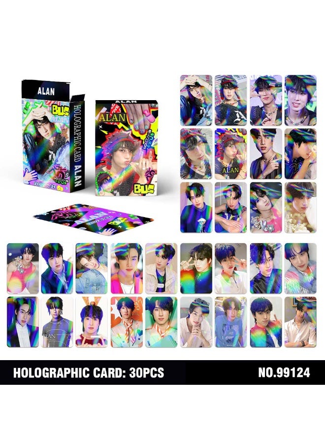 30 Laser Card Bus Single Aa Peemwasu Thai Nex Star Flash Card Lomo Card Holographic