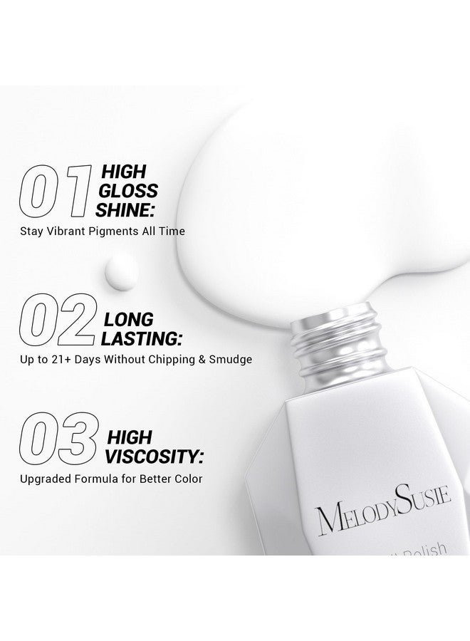 MelodySusie Thick White Gel Nail Polish,15ML Snow White Color Soak Off UV LED White Gel Polish Christmas Gift for Women Nail Art Manicure Salon DIY Nail Design Decoration at Home-479 - Image 3