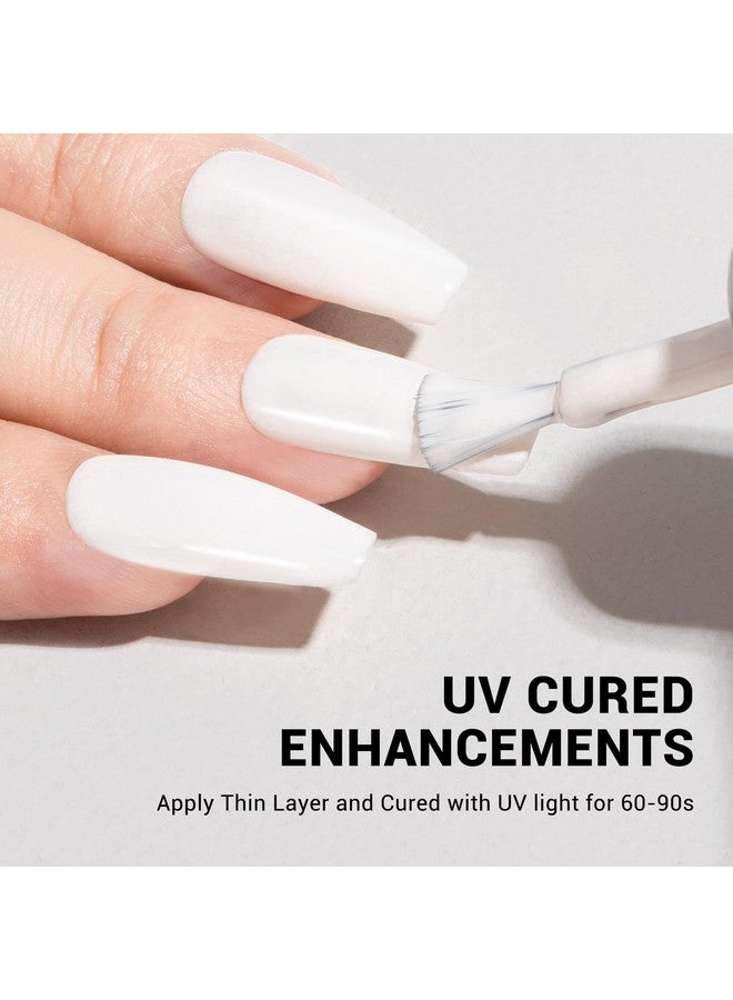 MelodySusie Thick White Gel Nail Polish,15ML Snow White Color Soak Off UV LED White Gel Polish Christmas Gift for Women Nail Art Manicure Salon DIY Nail Design Decoration at Home-479 - Image 4