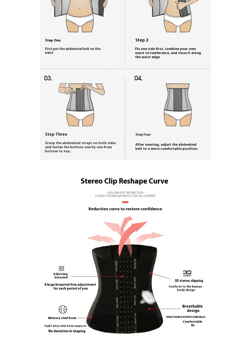 Healife Adjustable Waist Trainer Corset for Women – Multi-Function Slimming Shapewear, Postpartum Recovery Belly Band, Hourglass Body Shaper for Office, Yoga, Fitness, Home Use - Image 2