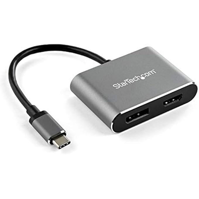 .COM USB C MULTIPORT VIDEO ADAPTER - 4K 60HZ USB-C TO HDMI 2.0 OR DISPLAYPORT 1.2 MONITOR ADAPTER - USB TYPE-C 2-IN-1 DISPLAY CONVERTER HDMI/DP HBR2 HDR - THUNDERBOLT 3 COMPATIBLE (CDP2DPHD)