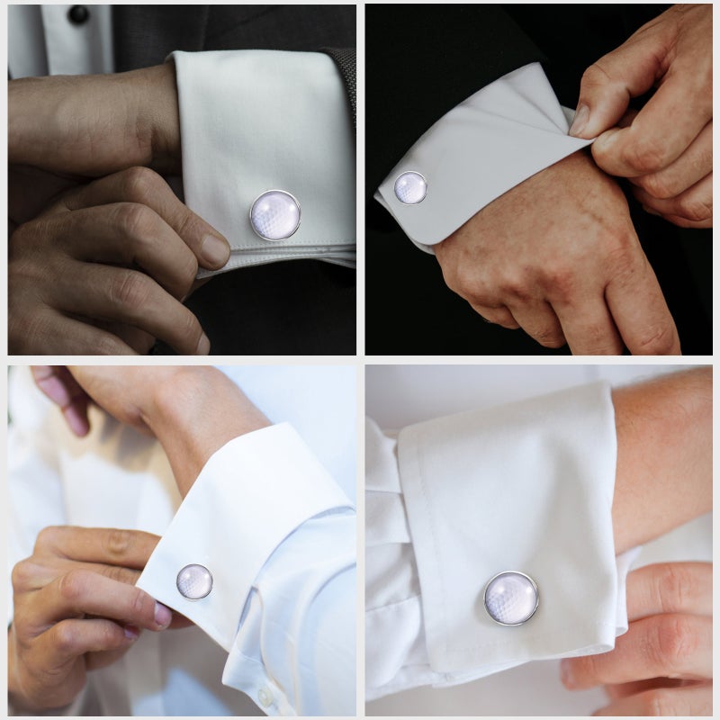 1 Pair Suit Links Shirt Golf Shape Small Links For Women Men - Image 3