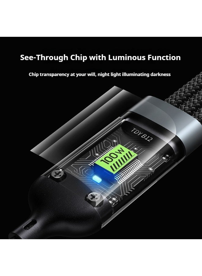 130W Super Fast Dual-Port Car Charger with 100W 3-in-1 Cable – PD 100W for Laptop & USB-A 30W, Intelligent Voltage Regulation for All Vehicles 12V-24V - Image 3