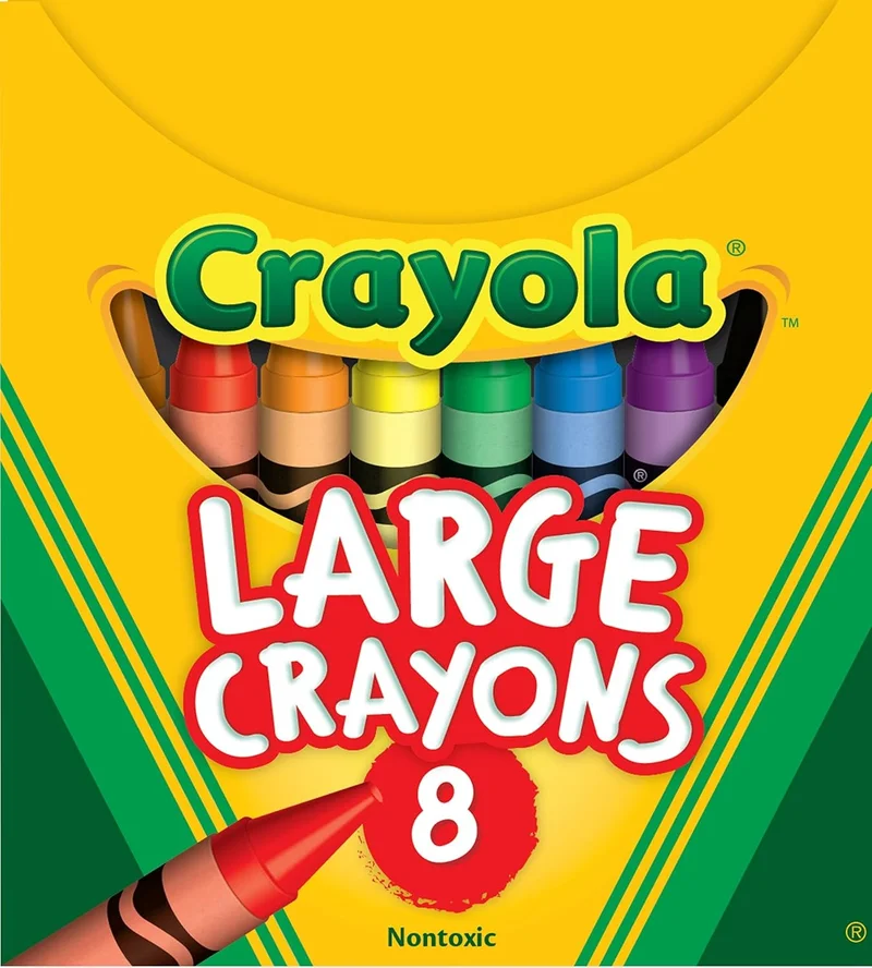 كرايولا Crayola Large Crayons, School & Art Supplies, 8 Count