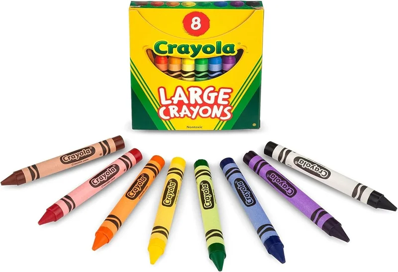 كرايولا Crayola Large Crayons, School & Art Supplies, 8 Count