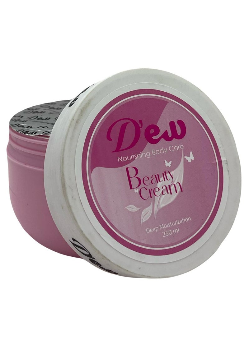 Nourishing Body Care Beauty Cream - 250 ml | Moisturizing and Softening Body Care Cream for Perfect Skin