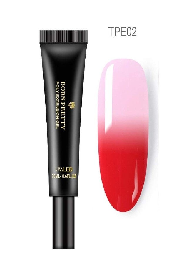 BORN PRETTY 20ml Thermal Quick Building UV Gel Acrylic Poly Extension Gel Nail Tips Temperature Color Change UV Builder Nail Art Gel (BP-TPG-02) - Image 2