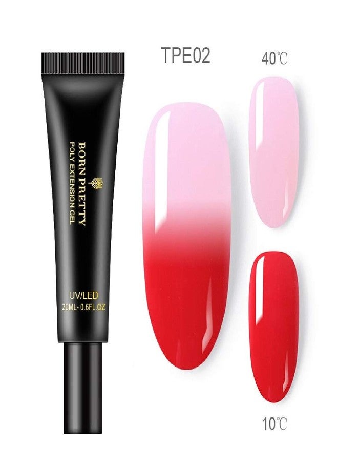 BORN PRETTY 20ml Thermal Quick Building UV Gel Acrylic Poly Extension Gel Nail Tips Temperature Color Change UV Builder Nail Art Gel (BP-TPG-02) - Image 3