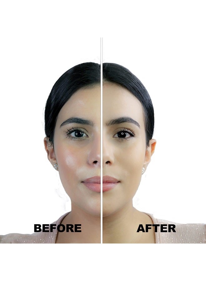 Face Makeup Poreless Pressed Compact Powder Tone Number 3 Controls Shine, Matte Finish for All Skin Type and Long Lasting Up to 10 hours 0.53 OZ