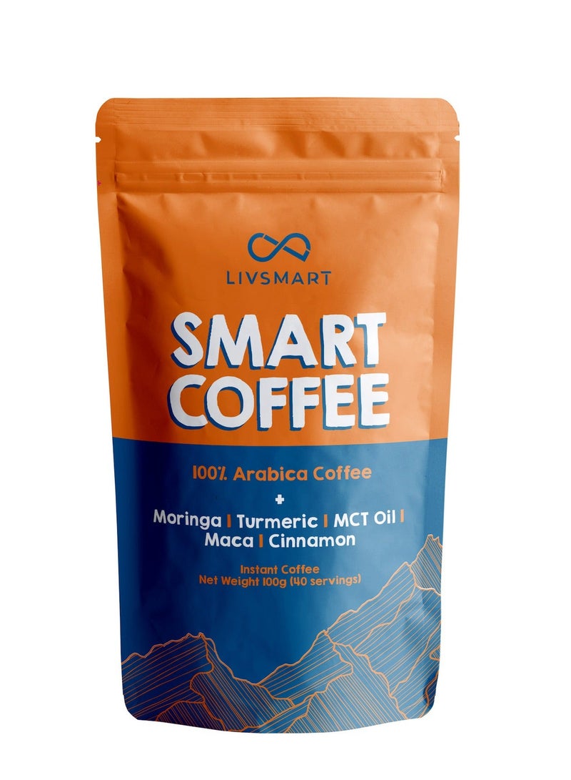 LIVSMART Organic Smart Arabica Coffee Powder 100g, Pack of 2 - Image 2