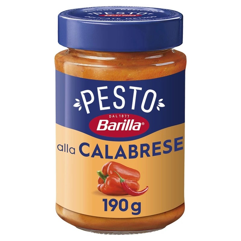 Barilla Pesto Calabrese Pasta Sauce with Chilli Peppers and Italian Cheese - 190g