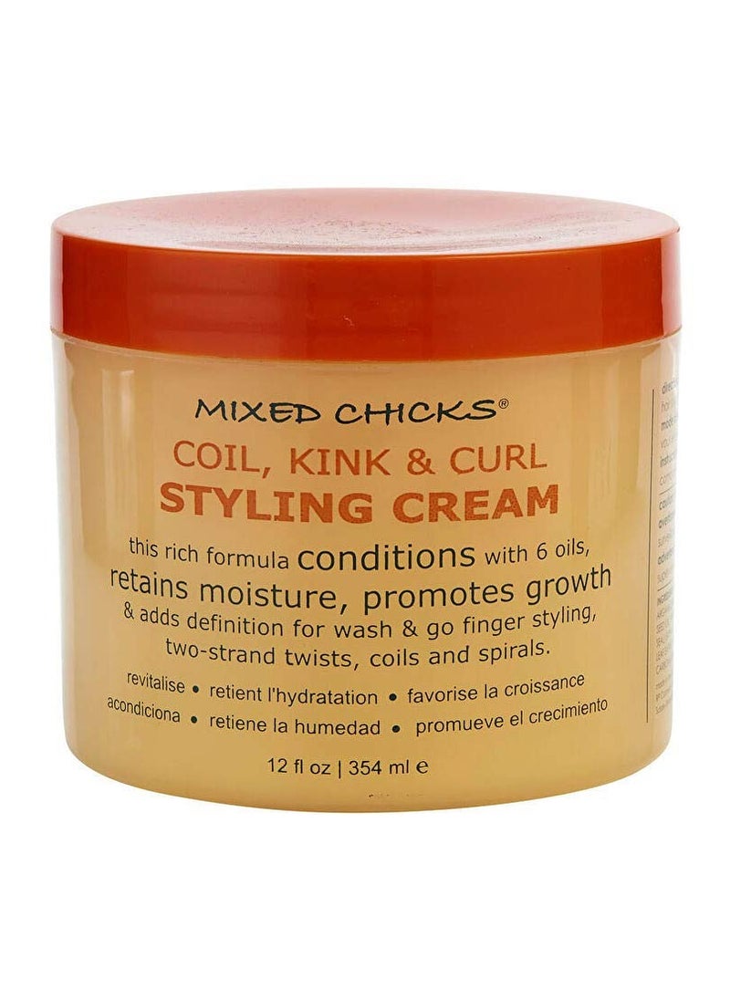 Mixed Chicks - Mixed Chicks Coil, Kink & Curl Styling Cream, 12 Fl. Oz - Image 1