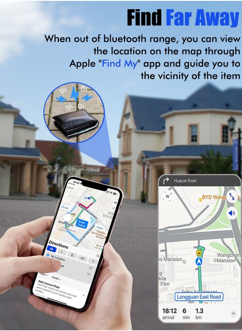 XQOOPS - XQOOPS Smart Tracker Item Finder for Apple Find My (iOS Only), Super MINI Size Key Finder Item Locator for Luggage,Wallet,Bicycle and More, IPX6 Waterproof Works Like Apple Airtag(White-1 Pack) - Image 1
