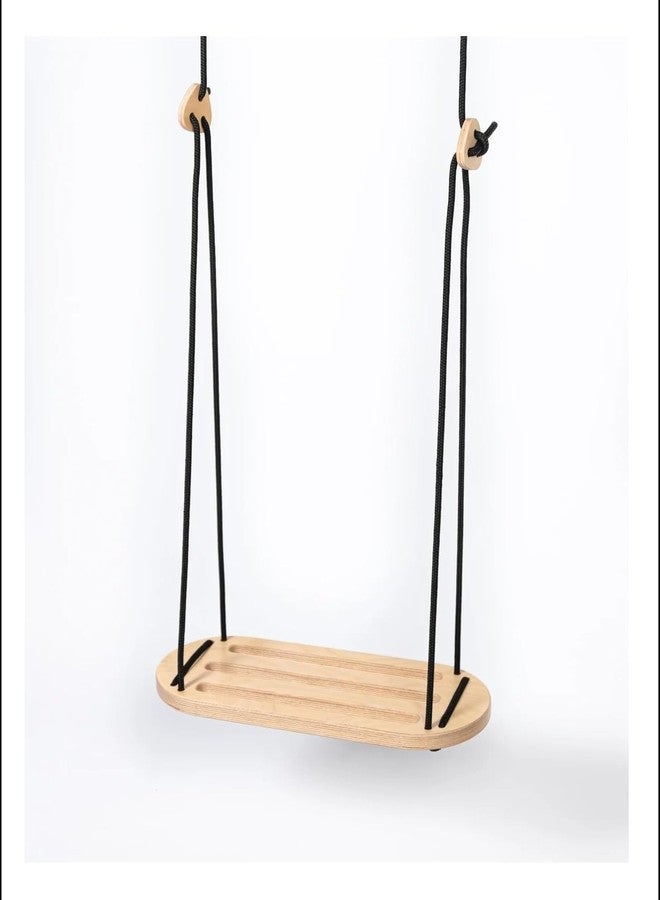 DEAL NUT Single Seater Swing Chair, Wooden Hanging Swing Jhula for Kids, Adjustable Rope Chair Seat Swing for Garden, Indoor, Outdoor. Swing Set for Children, Adult Kids. (Single Seater Swing) - Image 3
