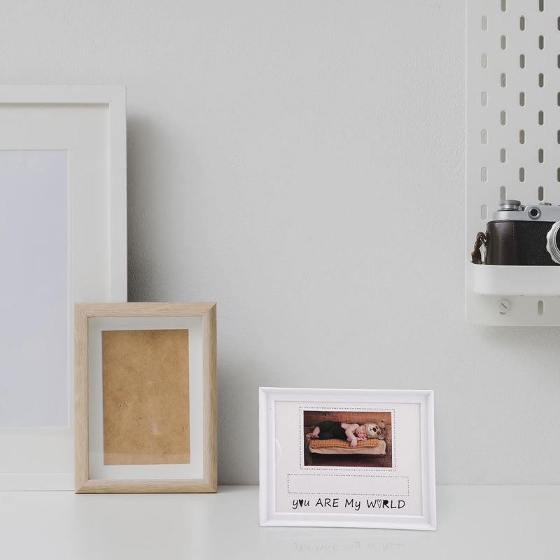 White Keepsake Photo Frame For Birth Display 23 5x28 5cm Shower Gift - Image 5