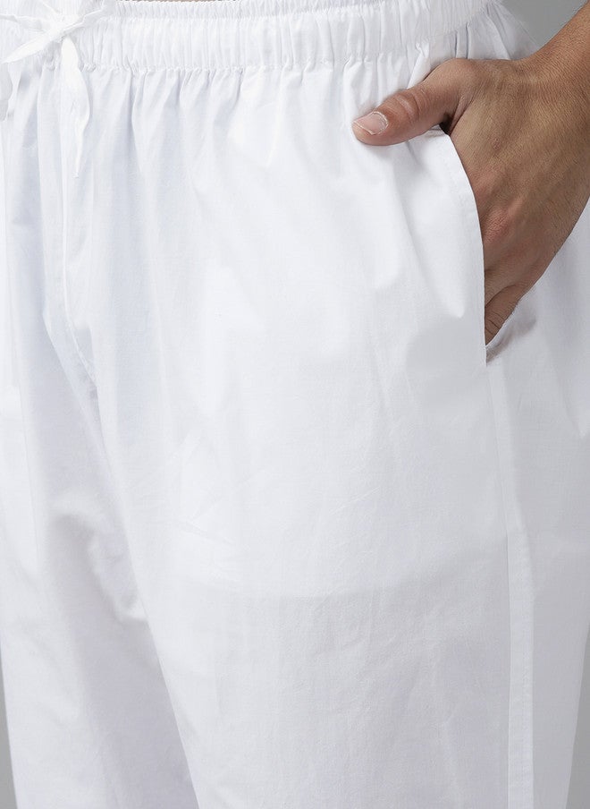 see designs Men's Grey Solid Pure Cotton Kurta with Pyjamas - Image 3