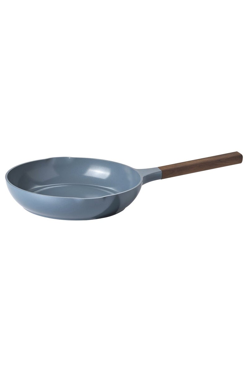 Frying pan, non-stick coating/wood dark grey-blue, 24 cm - Image 1