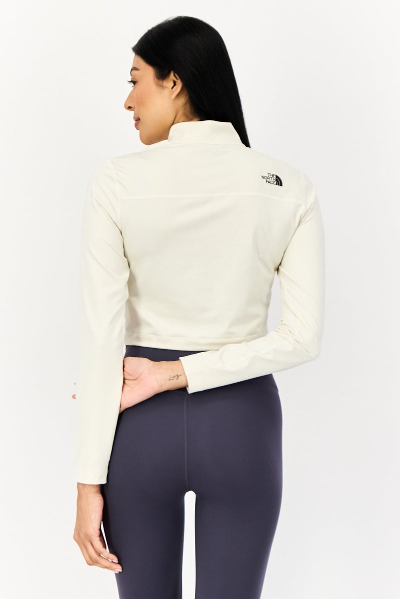 THE NORTH FACE Women Sportswear Fit Long Sleeves Training Top, Vintage White - Image 3