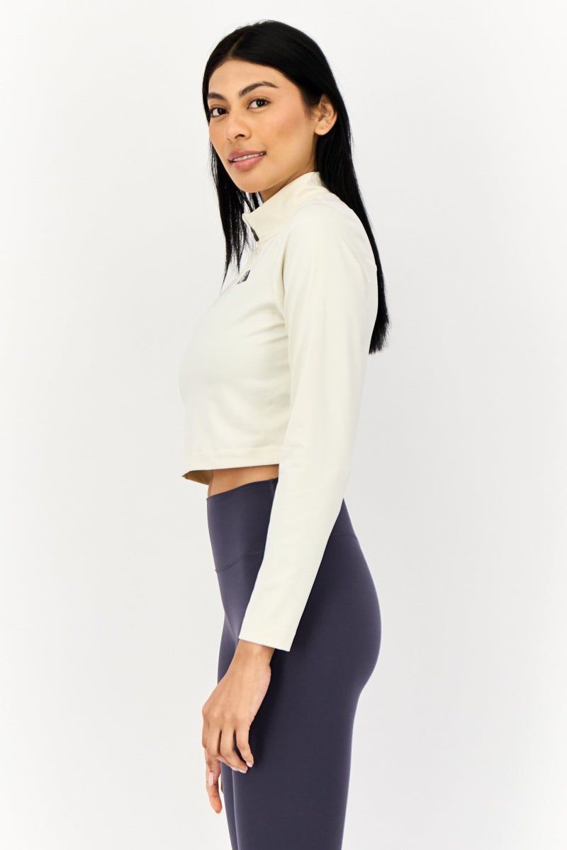 THE NORTH FACE Women Sportswear Fit Long Sleeves Training Top, Vintage White - Image 2