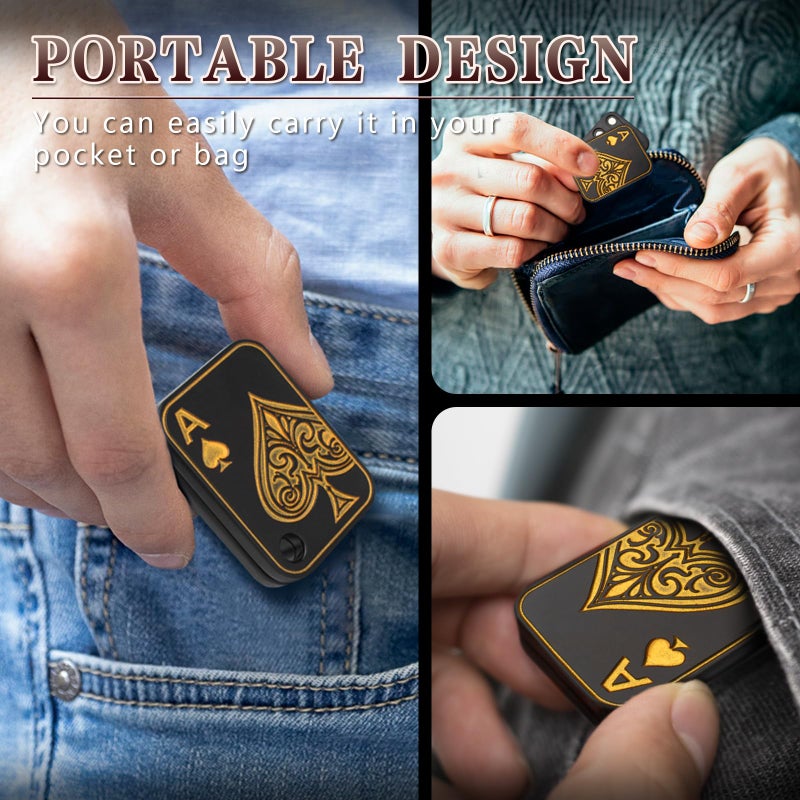 D.G.PLAYER Fidget Toys Adults - Pendants Magnetic Fidget Slider to Relieve Stress, Tension, Anxiety - Improve Focus - Find Inspiration Portable Design (Black) - Image 3