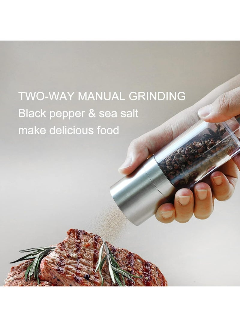 أوزيغالور مطحنة ملح وفلفل 2 في 1 - مع تحكم يدوي بدرجة الطحن للاستخدام المنزلي والخارجي - Image 2