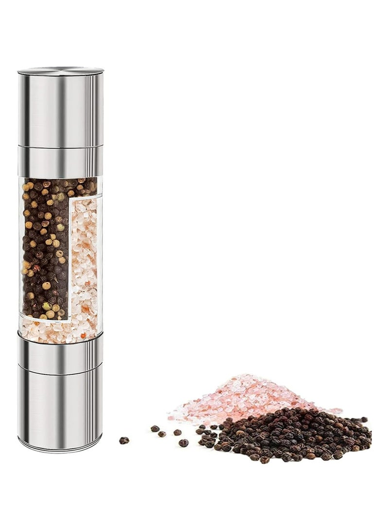 أوزيغالور مطحنة ملح وفلفل 2 في 1 - مع تحكم يدوي بدرجة الطحن للاستخدام المنزلي والخارجي - Image 1