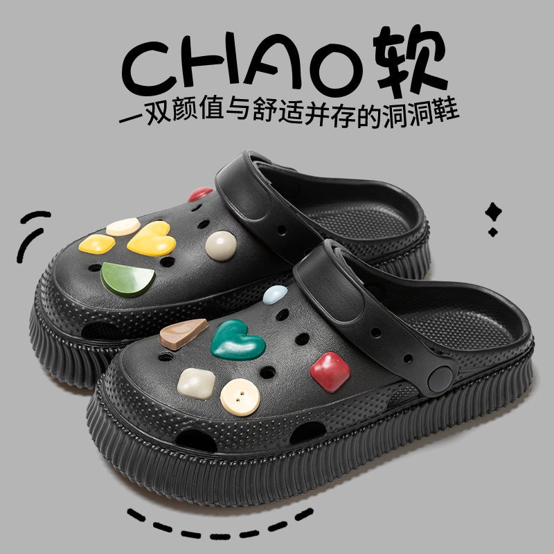 Croc Shoes For Girls, Outer Wear For Couples, Baotou Slippers, Women'S Sandals, Women'S Home Shoes, Women'S Sandals, Men'S Clogs, Men'S Clogs - Image 5