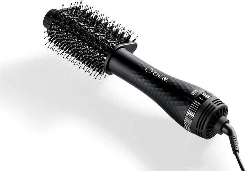 Tri Dry Volumizer Brush, Makes hair longer and more voluminous, Straighteners and Dryer in One, Gives hair long lasting shine, 3 Heat Levels,1000W