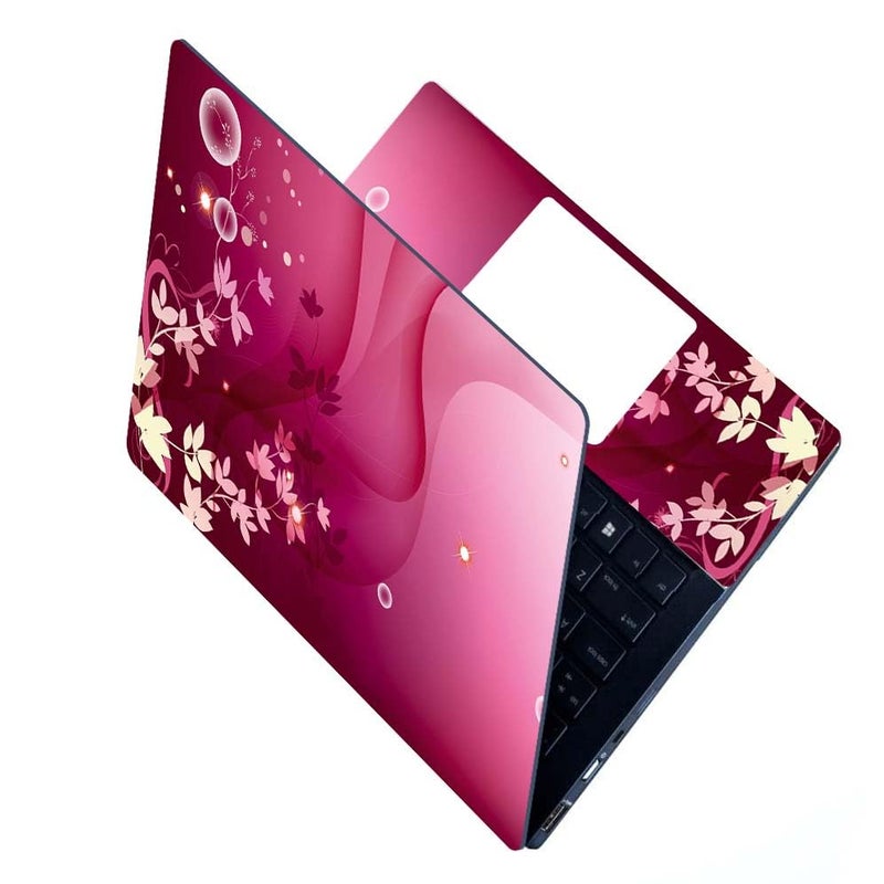 BAEYE Full Laptop Skin Stickers HD Quality Sticker for Laptops Upto 15.6" (Dustproof|Waterproof|Scratchproof|Reusable) - BE MRN FLRL FL1 - Image 1