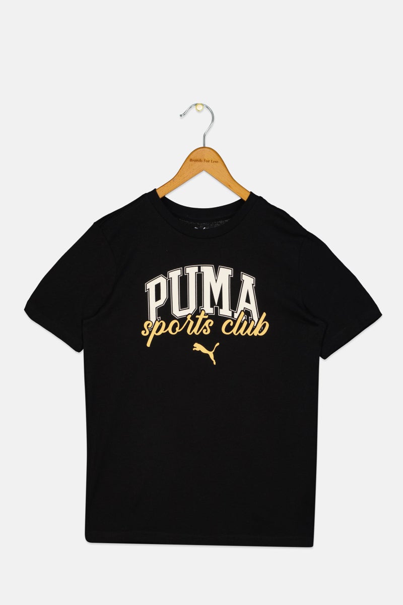 PUMA Kids Boy Crew Neck Short Sleeve Outdoor T-Shirt, Black - Image 2