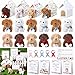 Motionchic 60pcs Adopt a Puppy Dog Party Favors Plush Stuffed Dogs Toys Set Includes 12 Mini Plush Pets 12 Puppy Scarves 12 Adoption Cards 12 House Boxes 4 Adoption Signs and 8 Playpens - Image 2