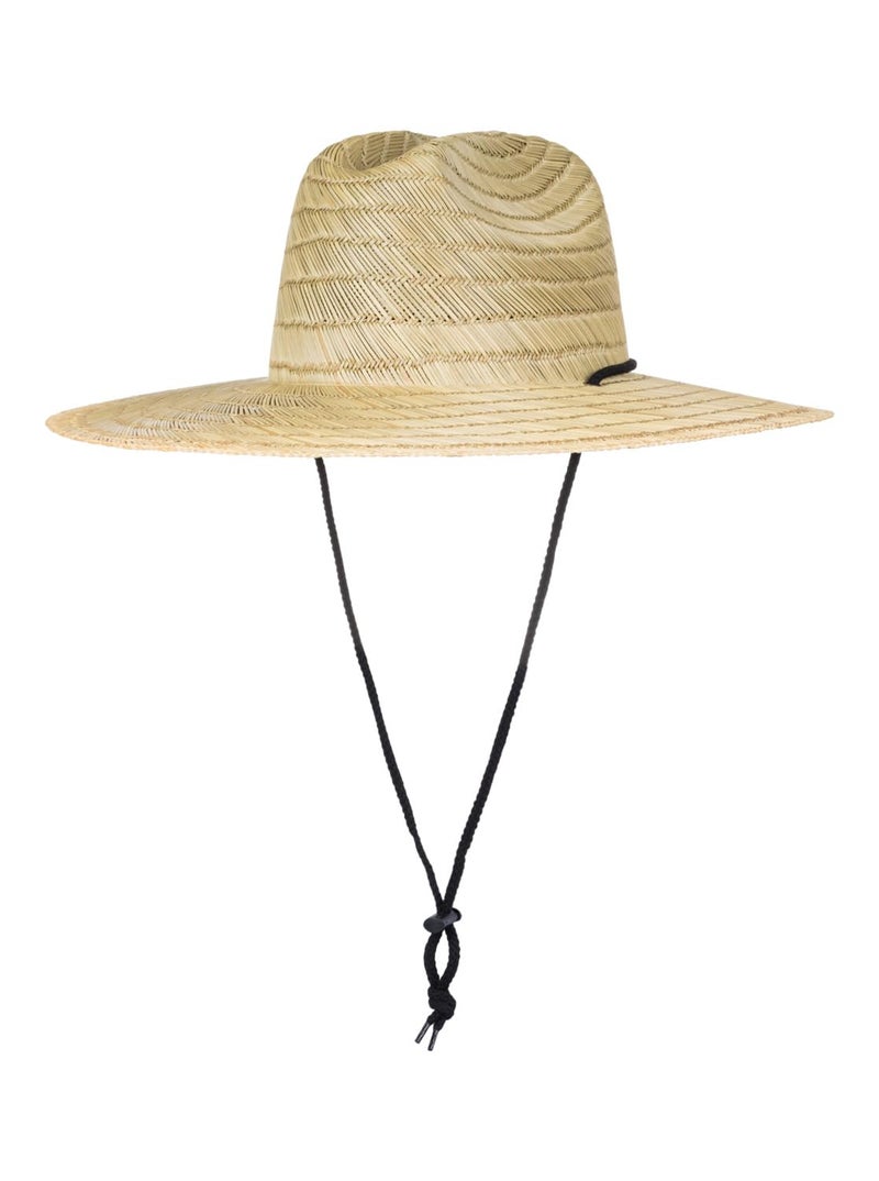 Quiksilver mens Pierside Straw Lifeguard Beach Straw Sun Hat, Natural/Black, Small-Medium US - Image 4
