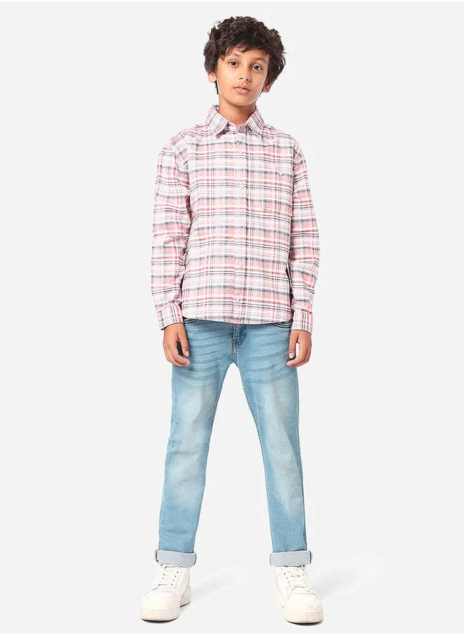 LILPICKS Checked Shirt with Long Sleeves