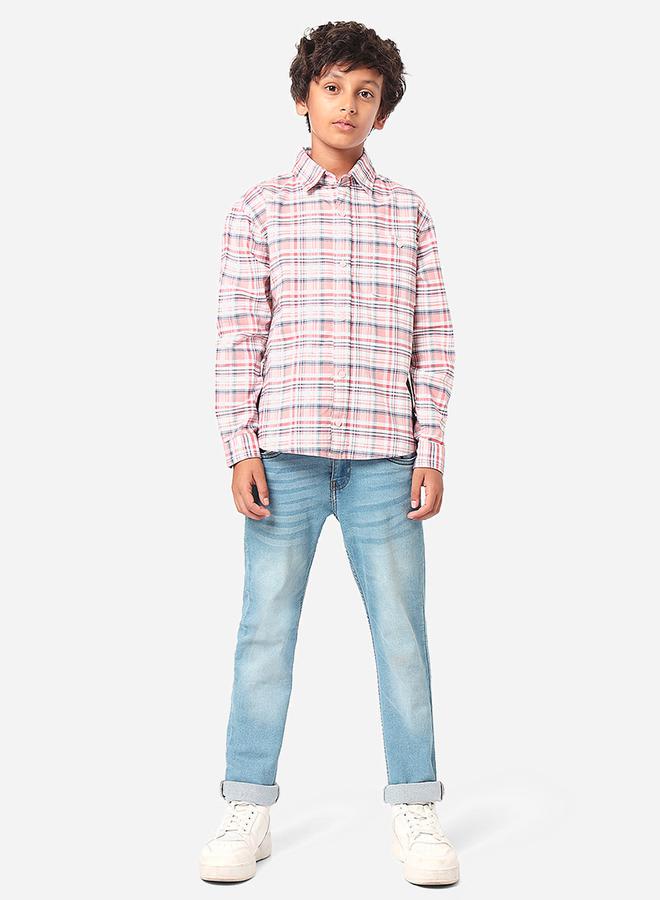 ليل بيكس قميص بطبعة مربعات وأكمام طويلة - Image 1