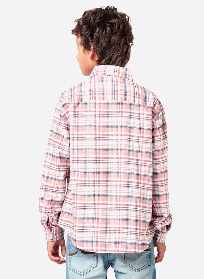 ليل بيكس قميص بطبعة مربعات وأكمام طويلة - Image 4