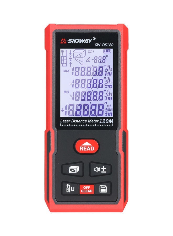 NIBEMINENT 120 Meters Laser Distance Meter Black/Red - Image 1