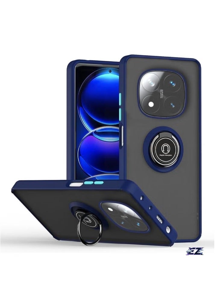 ELTRAZONE Xiaomi Redmi Note 14 Pro Plus 5G Case – Rotational Metal Ring Grip, Kickstand Feature, Magnetic Car Mount Holder, Shockproof TPU Bumper for Ultimate Protection – Slim, Durable Case for Redmi Note 14 Pro Plus 5G - Image 1