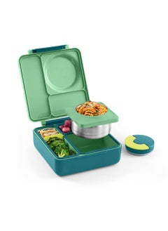 Omielife OmieBox Kids Bento Box with Insulated Thermos-Meadow  - Image 1