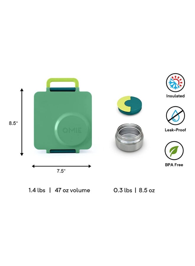 Omie Dip Containers Set 2Pcs - Blue & Lime