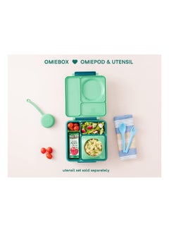 Omielife OmieBox Kids Bento Box with Insulated Thermos-Meadow  - Image 3