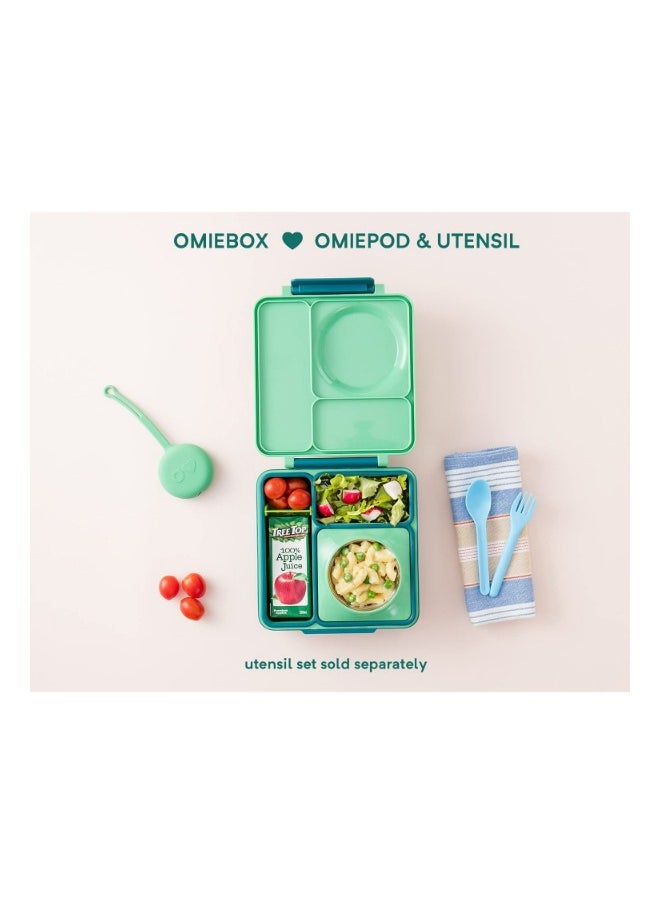 Omielife OmieBox Kids Bento Box with Insulated Thermos-Meadow  - Image 3