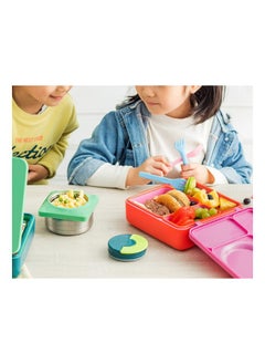 Omielife OmieBox Kids Bento Box with Insulated Thermos-Meadow  - Image 5