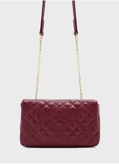 Love Moschino Chain Detailed Flap Over Clutche  - Image 2